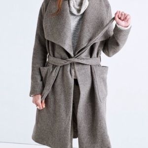 Madewell delancey blanket coat in heather gray